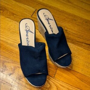 American Rag Blue Wedge Shoes